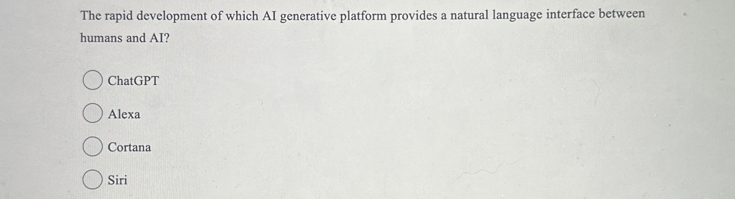 The rapid development of which AI generative