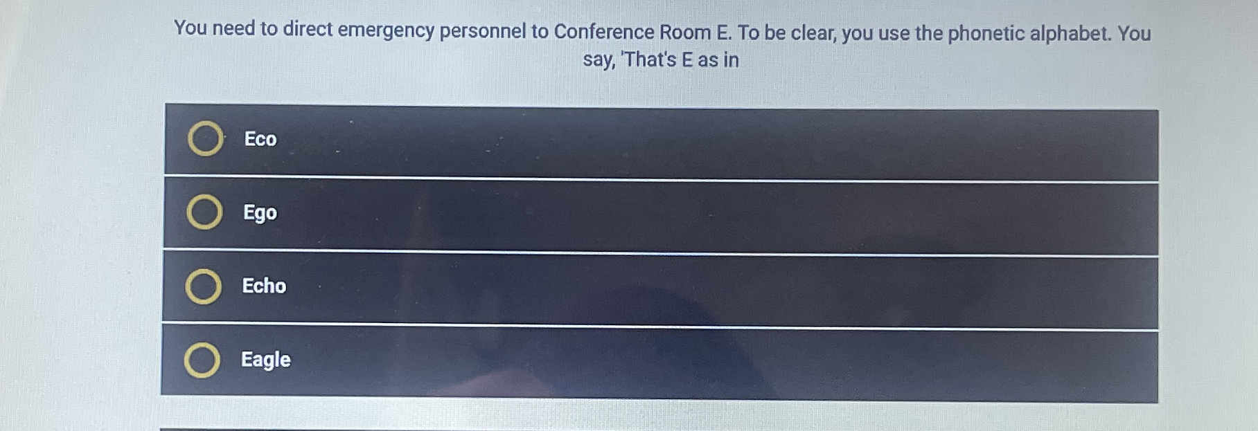 You need to direct emergency personnel to