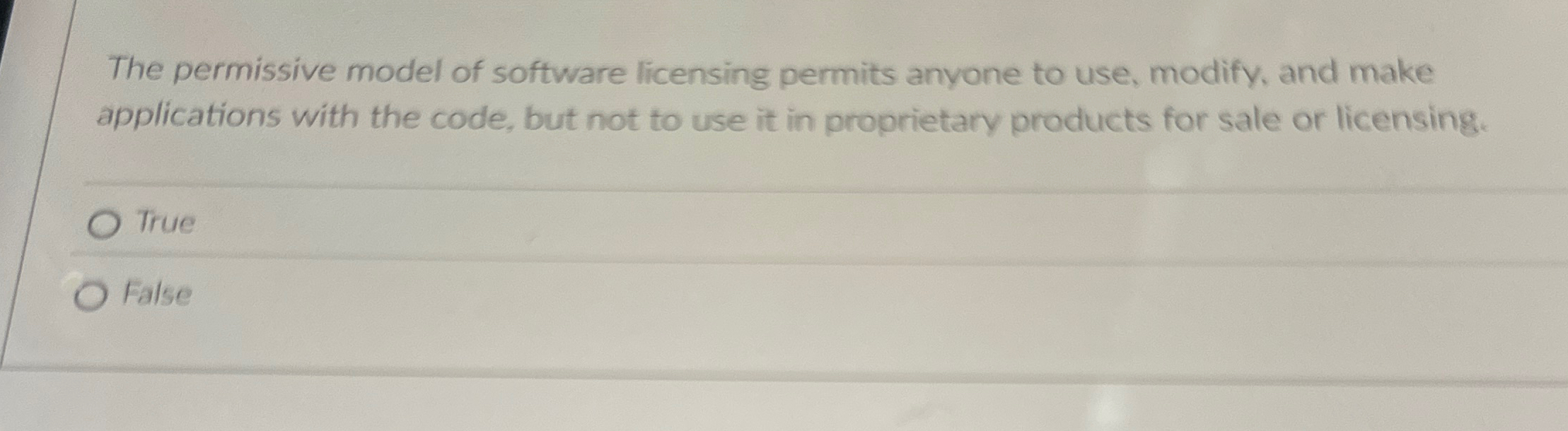 The permissive model of software licensing