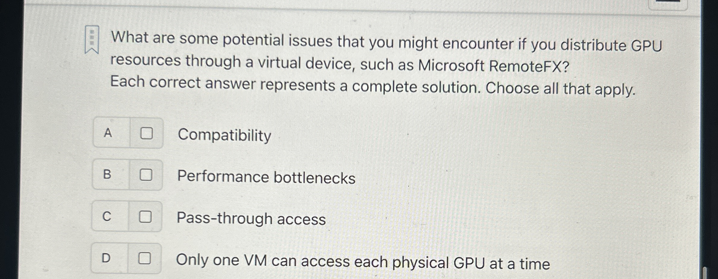 What are some potential issues that you might