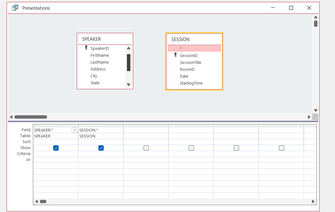A presentation consists of a speaker appearing in