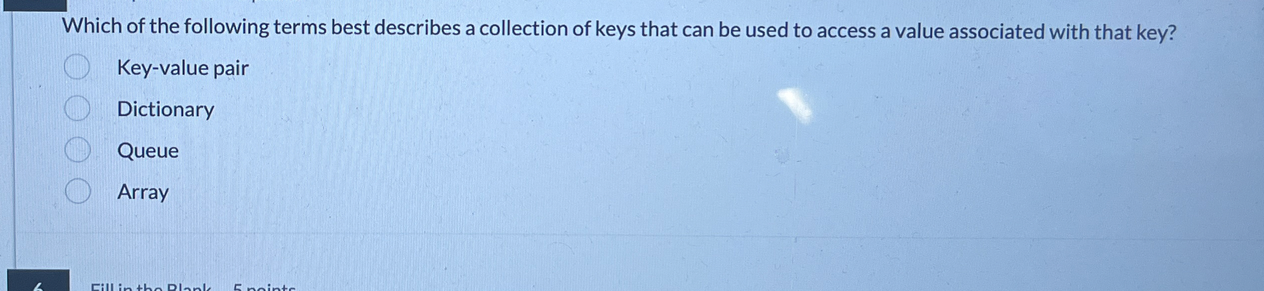 Which of the following terms best describes a