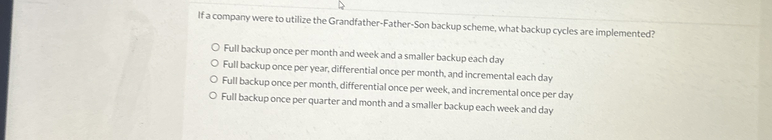 If a company were to utilize the Grandfather -