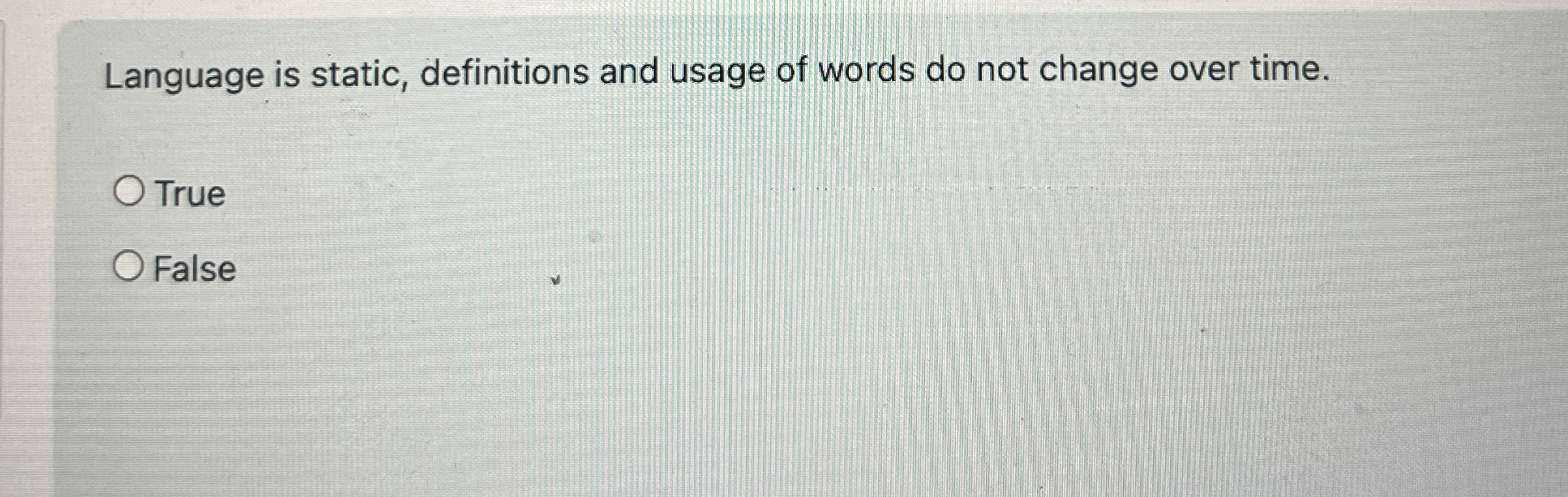 Language is static, definitions and usage of