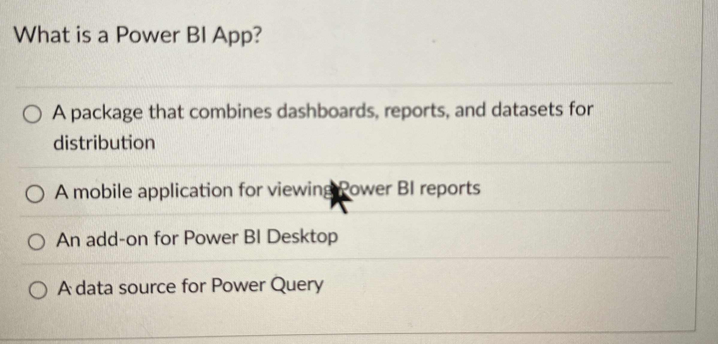 What is a Power BI App? A package that combines