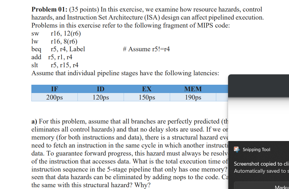 memory ( for both instructions and data ) , there