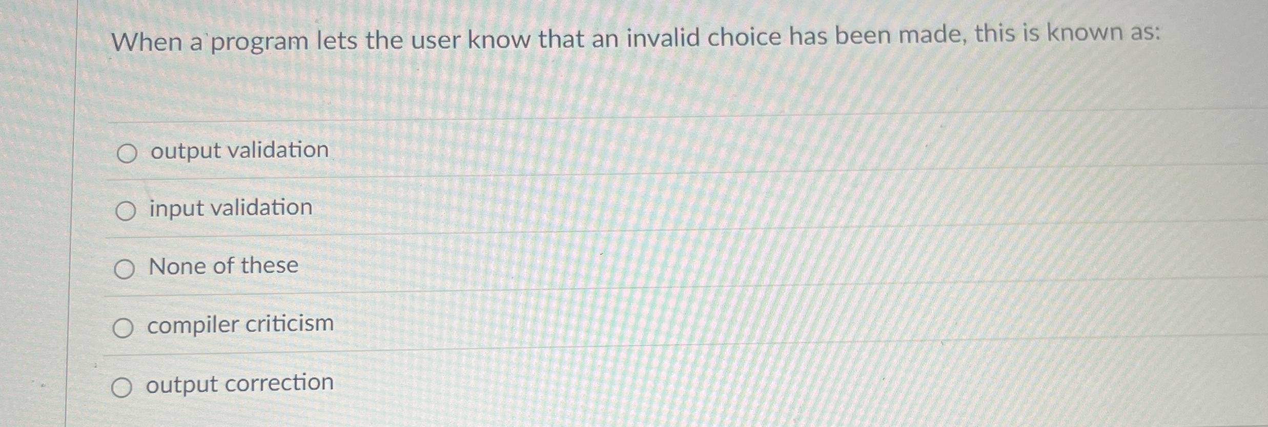 When a relational expression is FALSE, it has the