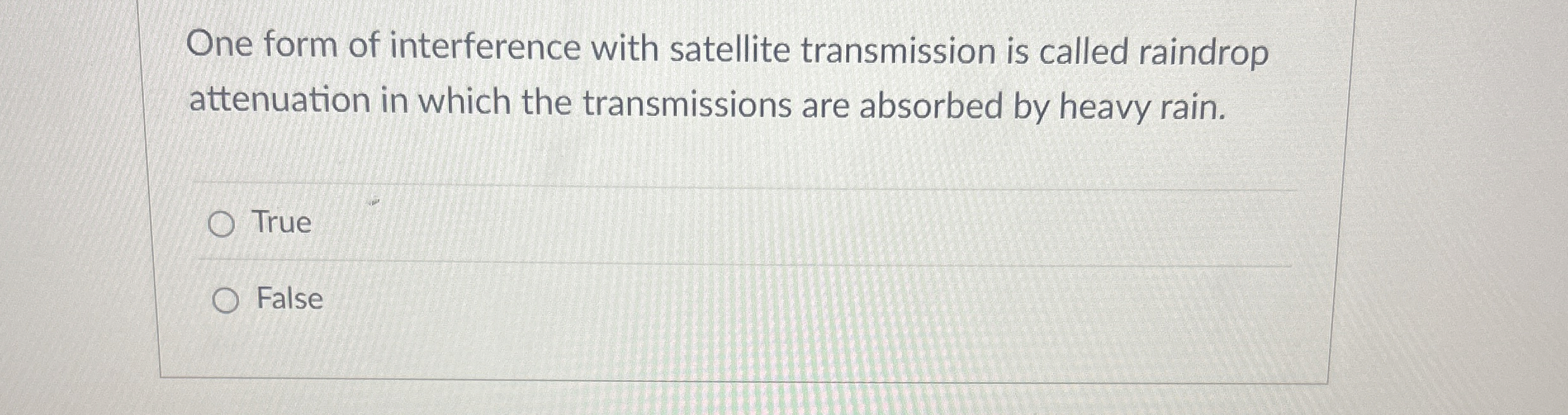 One form of interference with satellite