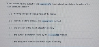 When evaluating the output of the re . veacho