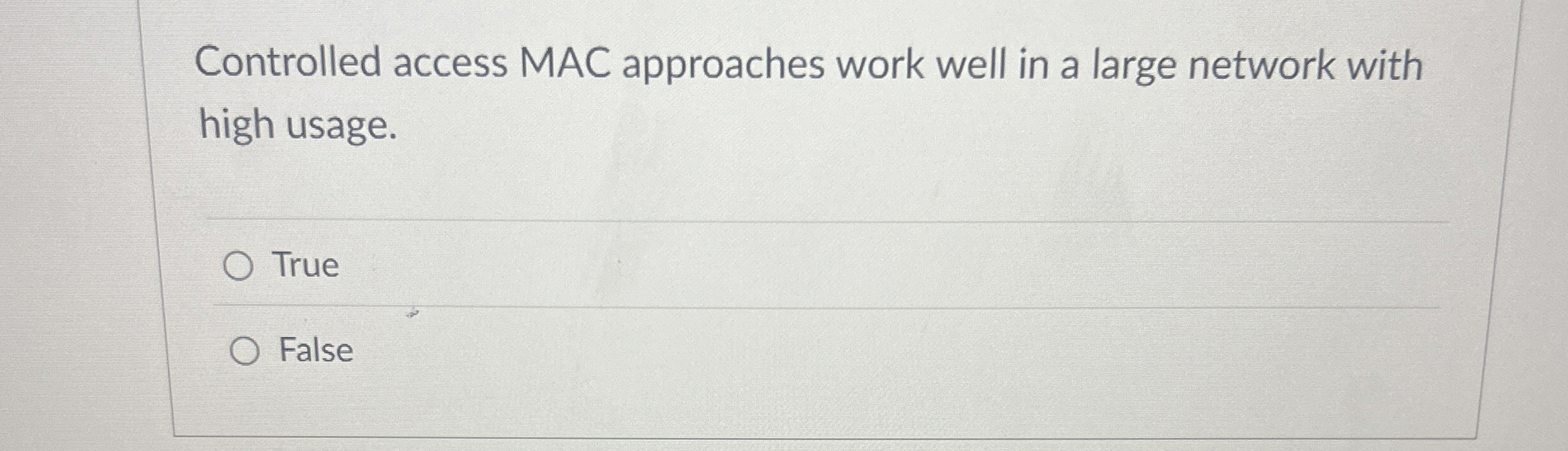 Controlled access MAC approaches work well in a