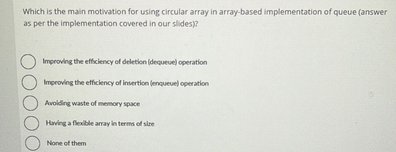 Which is the main motivation for using circular