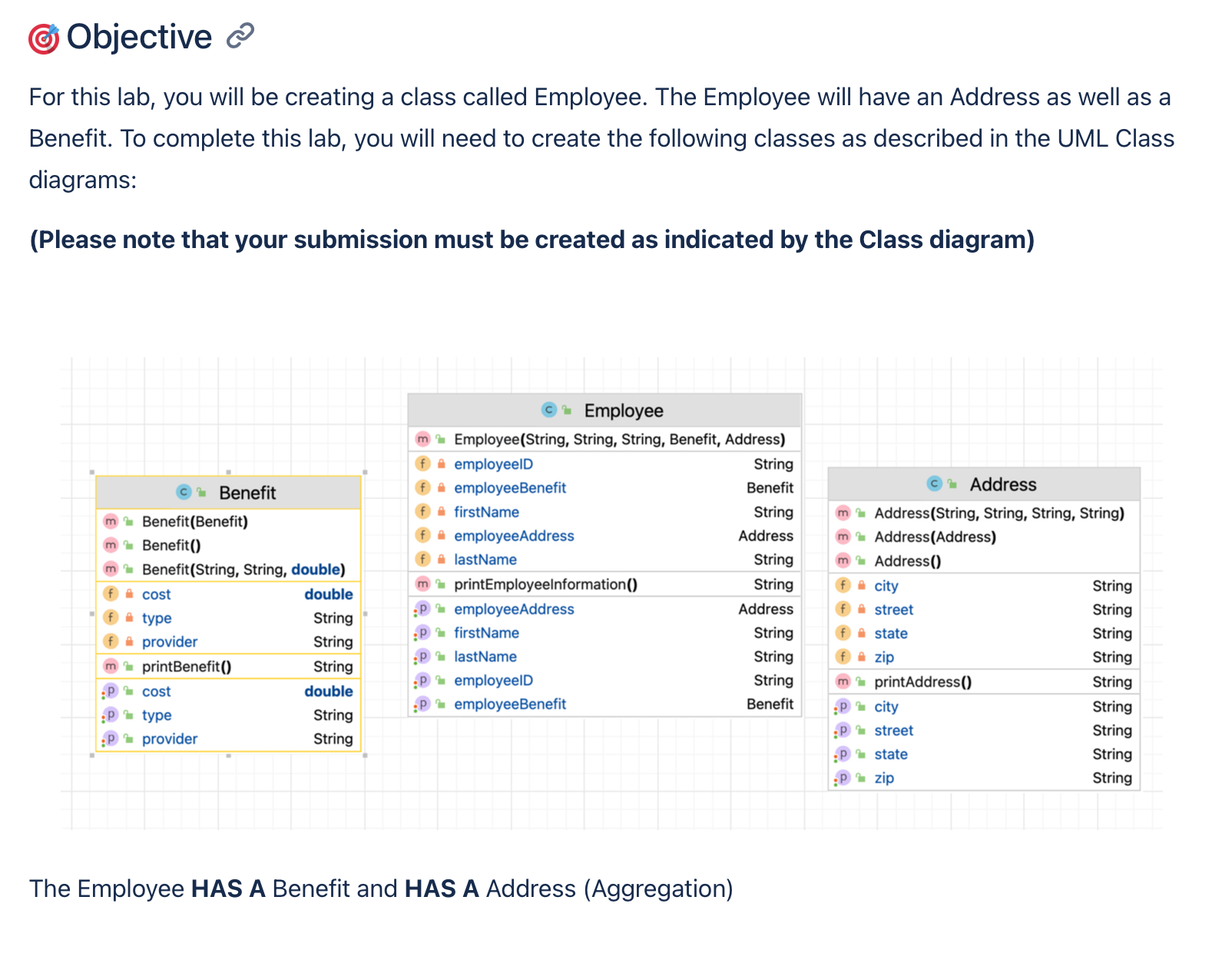 ( 6 ) Objective For this lab, you will be