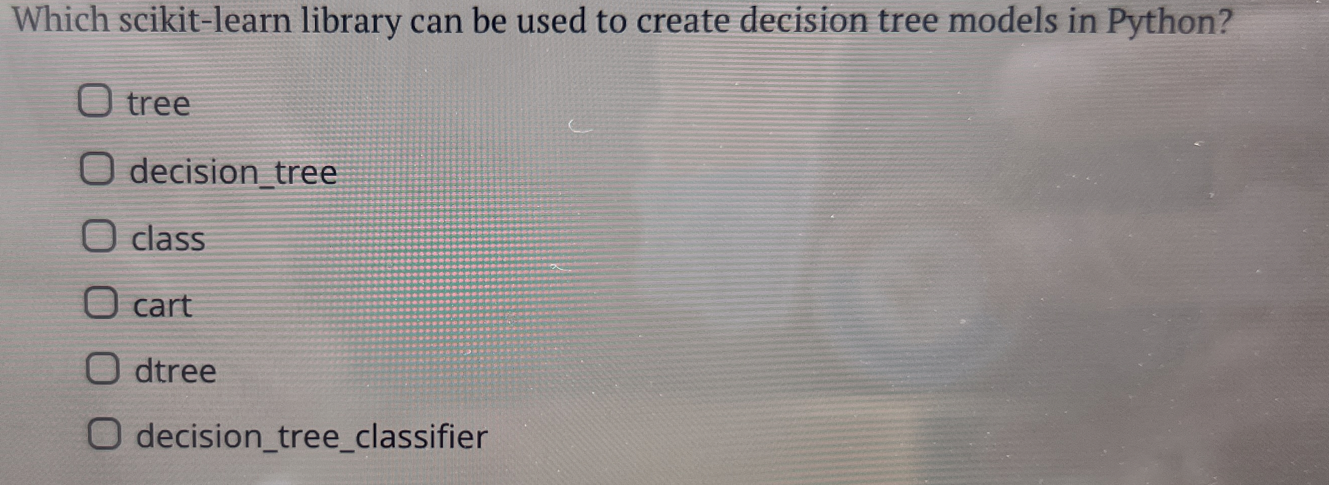 Which scikit - learn library can be used to
