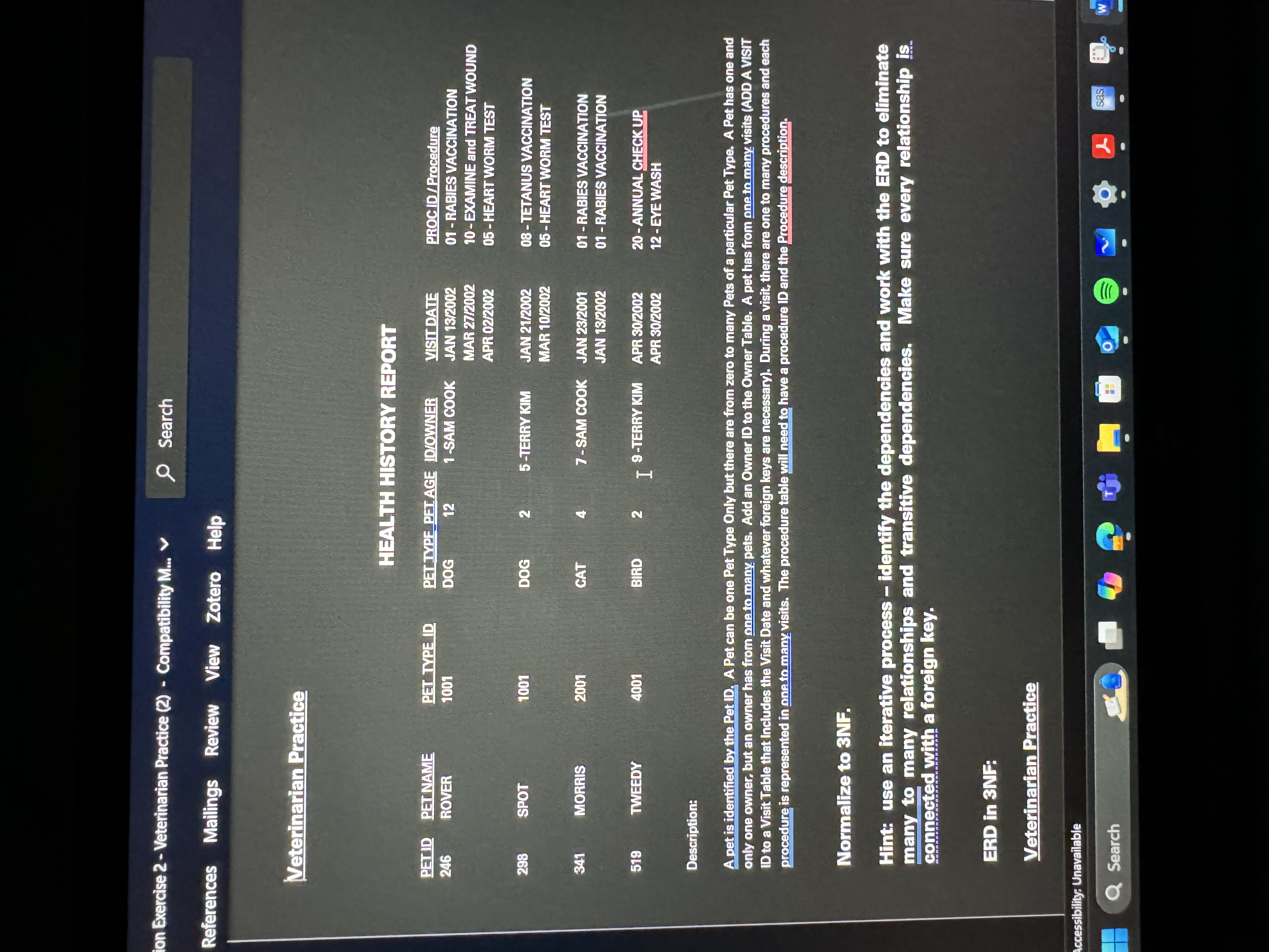 * This is an individual assignment * Business