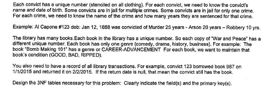 Each convict has a unique number ( stenciled on