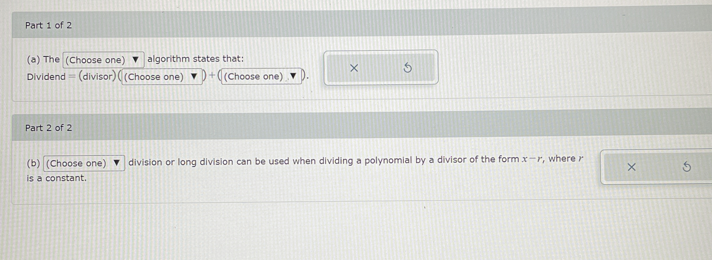 Part 1 of 2 ( a ) The ( Choose one ) grad