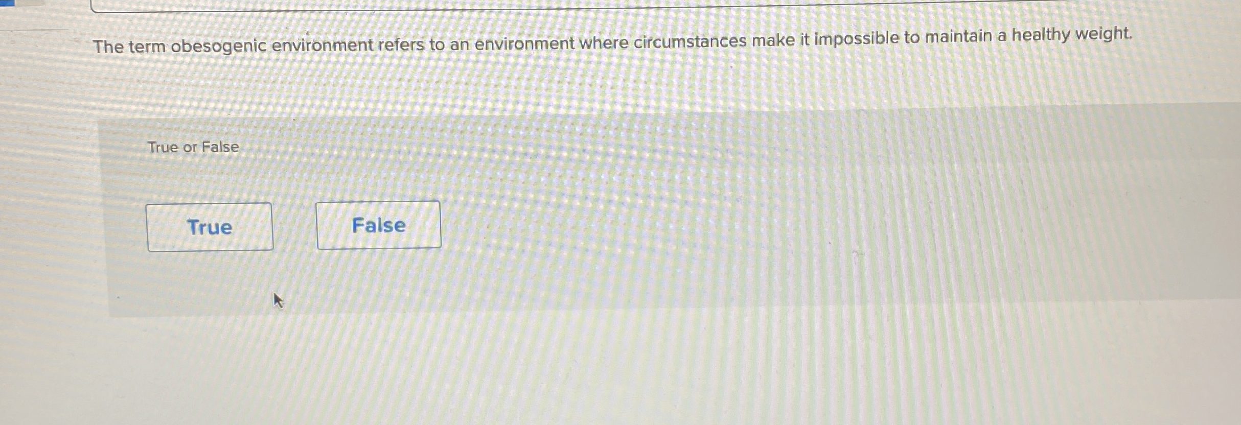 The term obesogenic environment refers to an