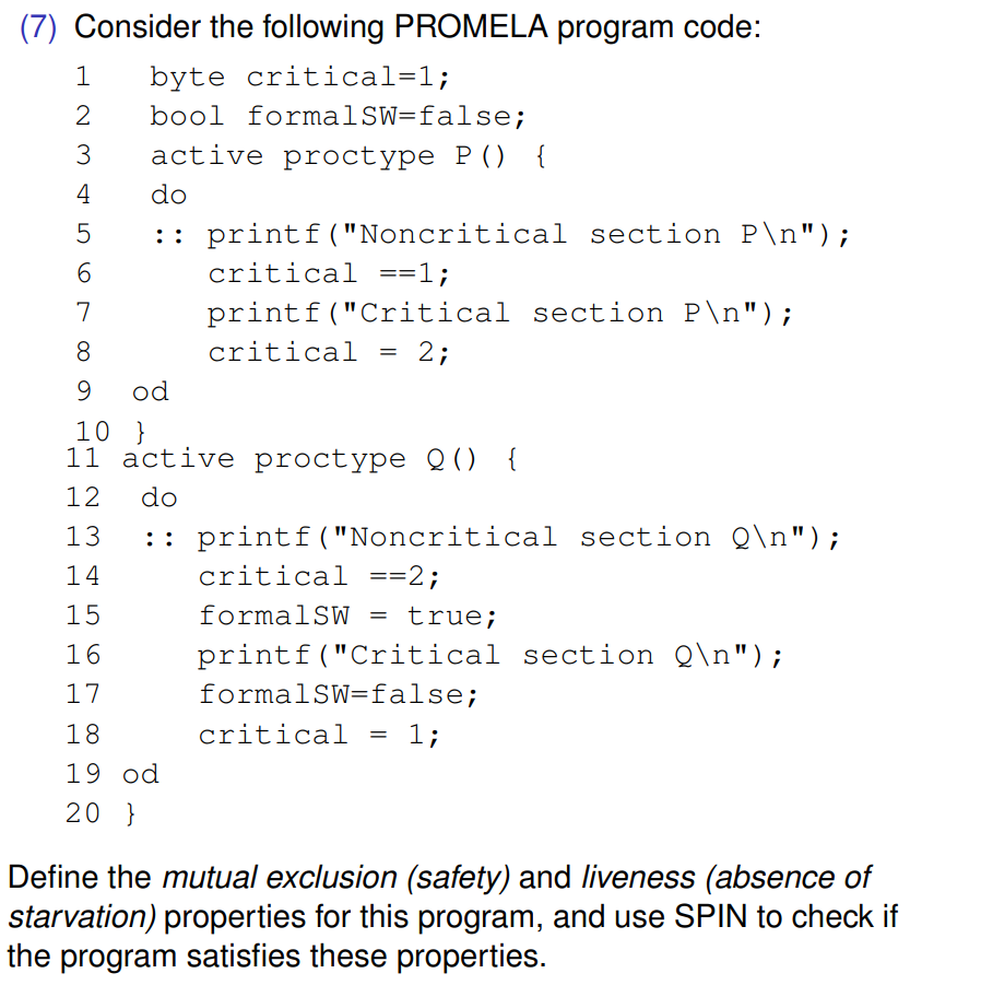 Define the mutual exclusion ( safety ) and