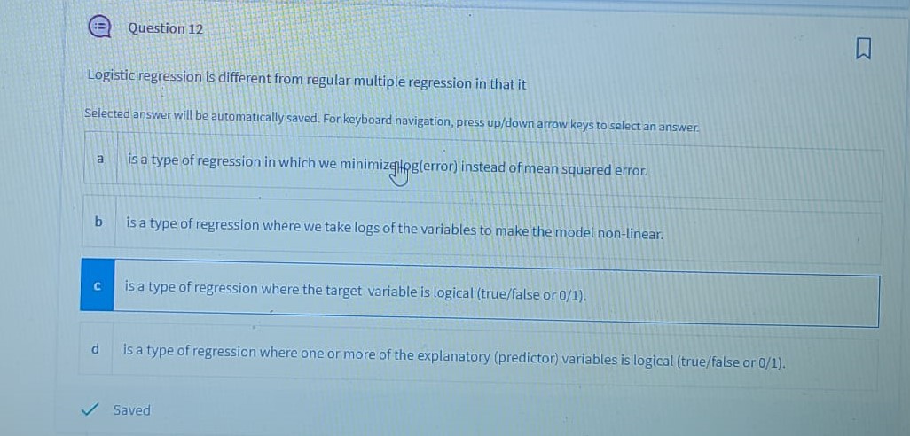 Question 11 We are building a model to predict