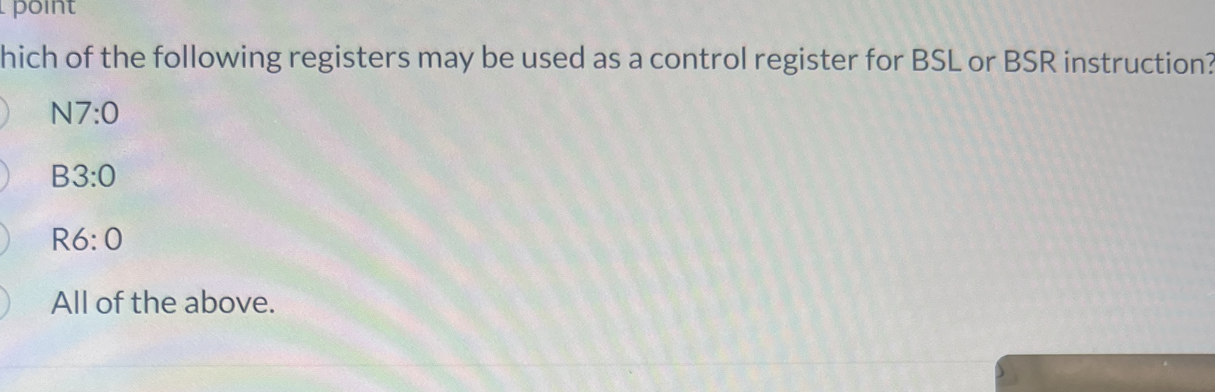 hich of the following registers may be used as a