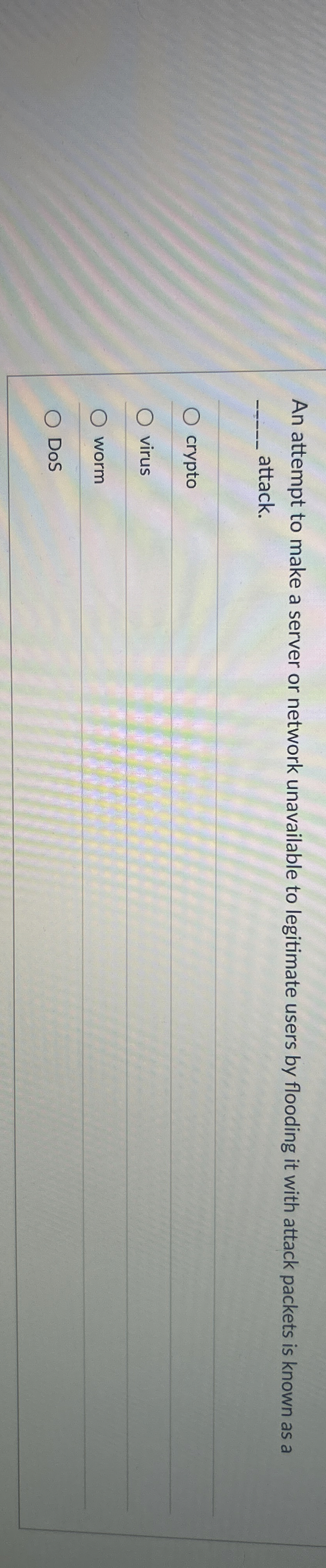 An attempt to make a server or network