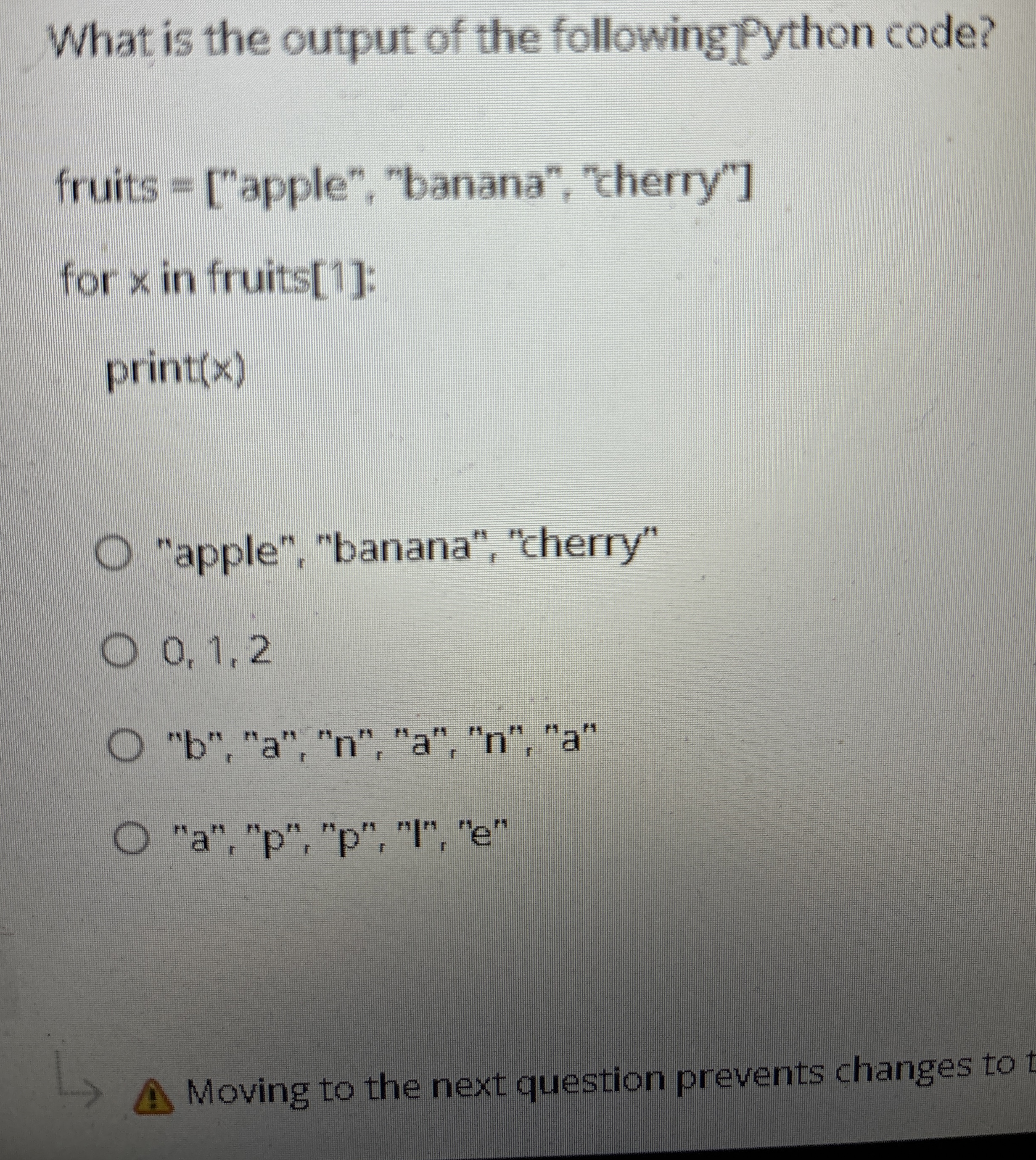 What is the output of the following Python code?