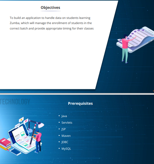 Objectives To build an application to handle data