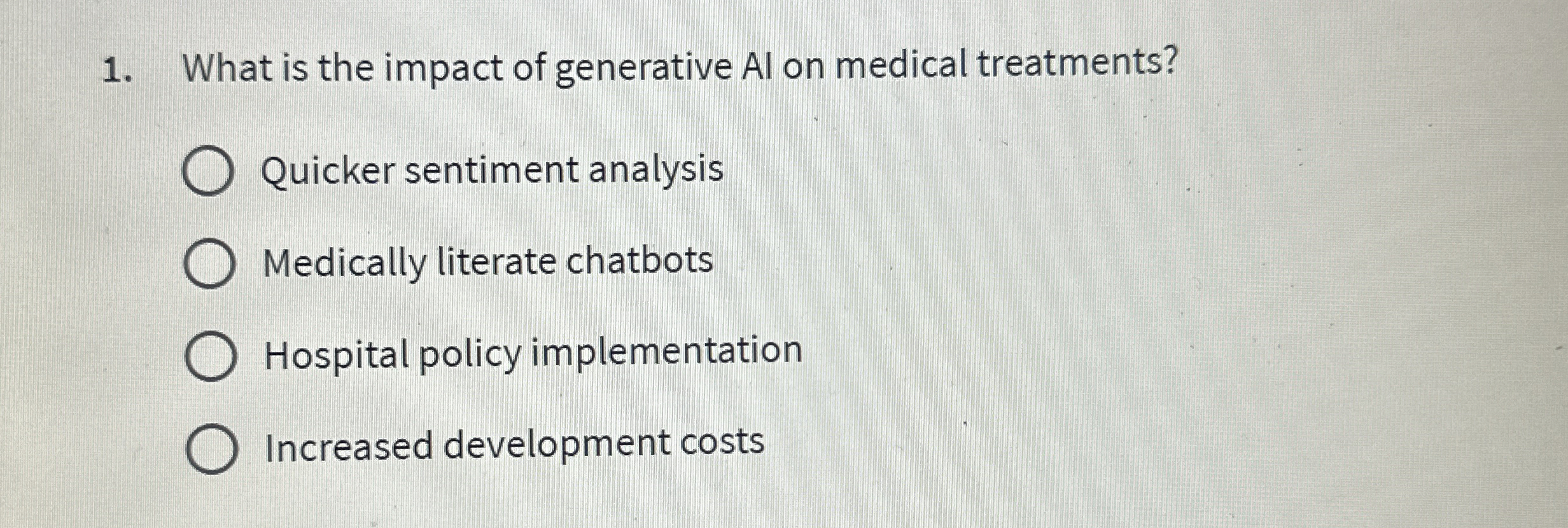 What is the impact of generative Al on medical