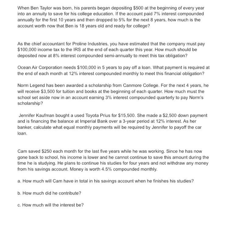 Please answer the following questions carefully.