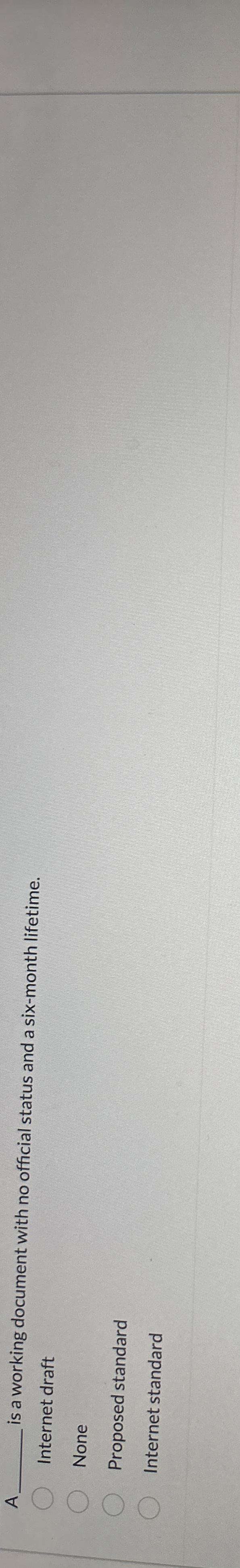 A is a working document with no official status