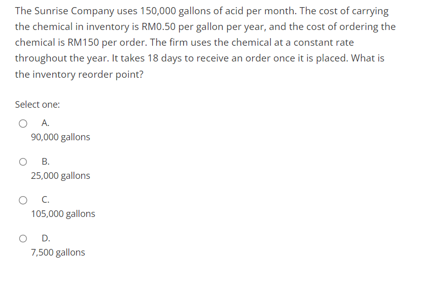 A firm has the credit term of net 30 and the