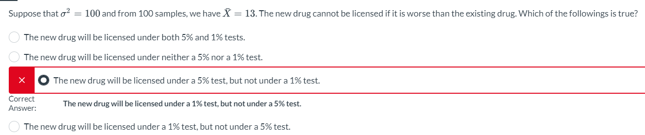 Suppose that 2 = 1 0 0 and from 1 0 0 samples, we