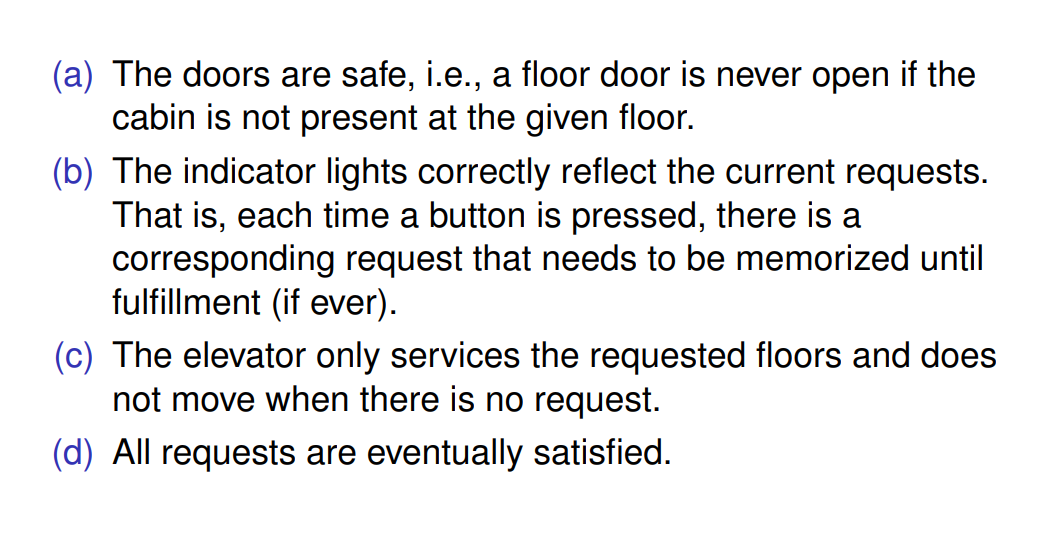 Consider an elevator system that services N > 0