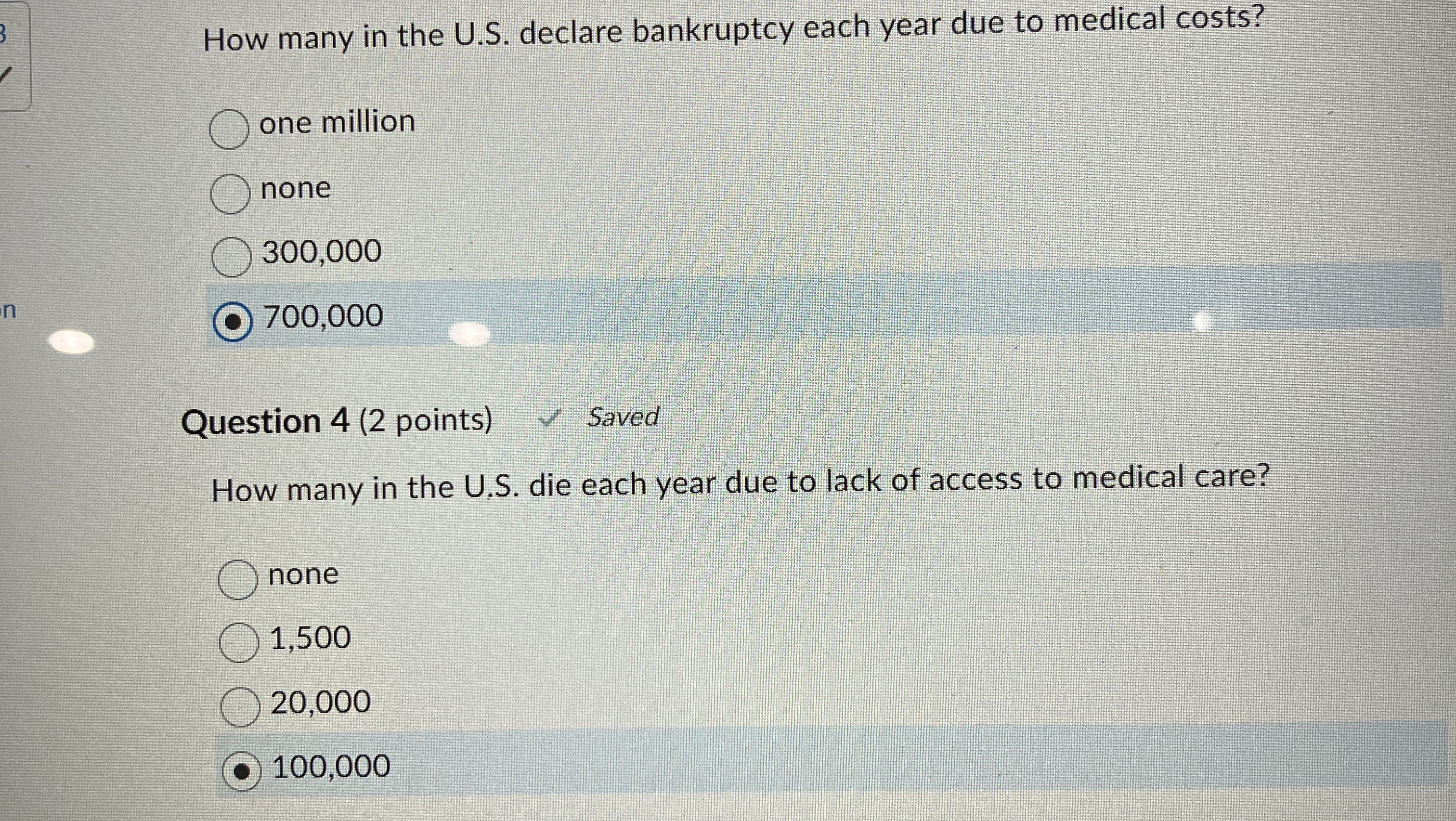 How many in the U . S . declare bankruptcy each