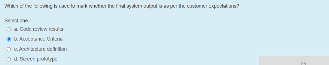 Which of the following is used to mark whether