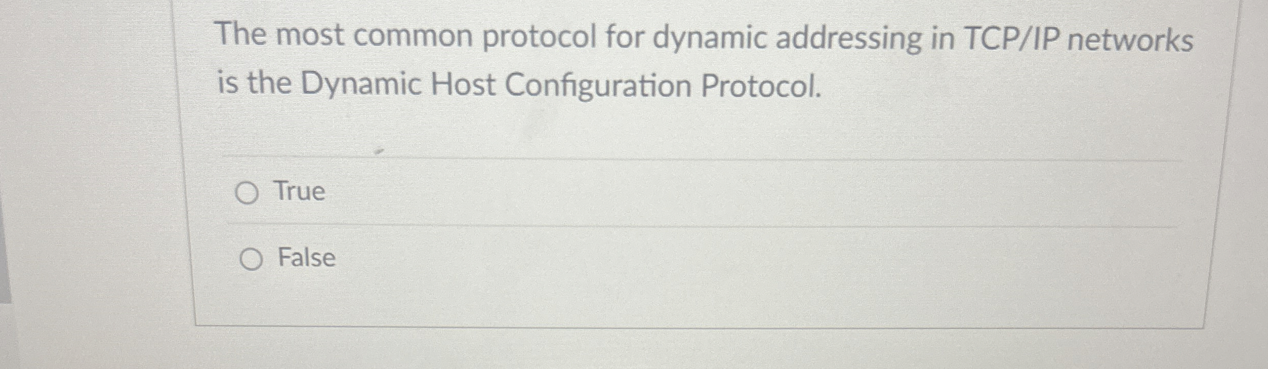 The most common protocol for dynamic addressing