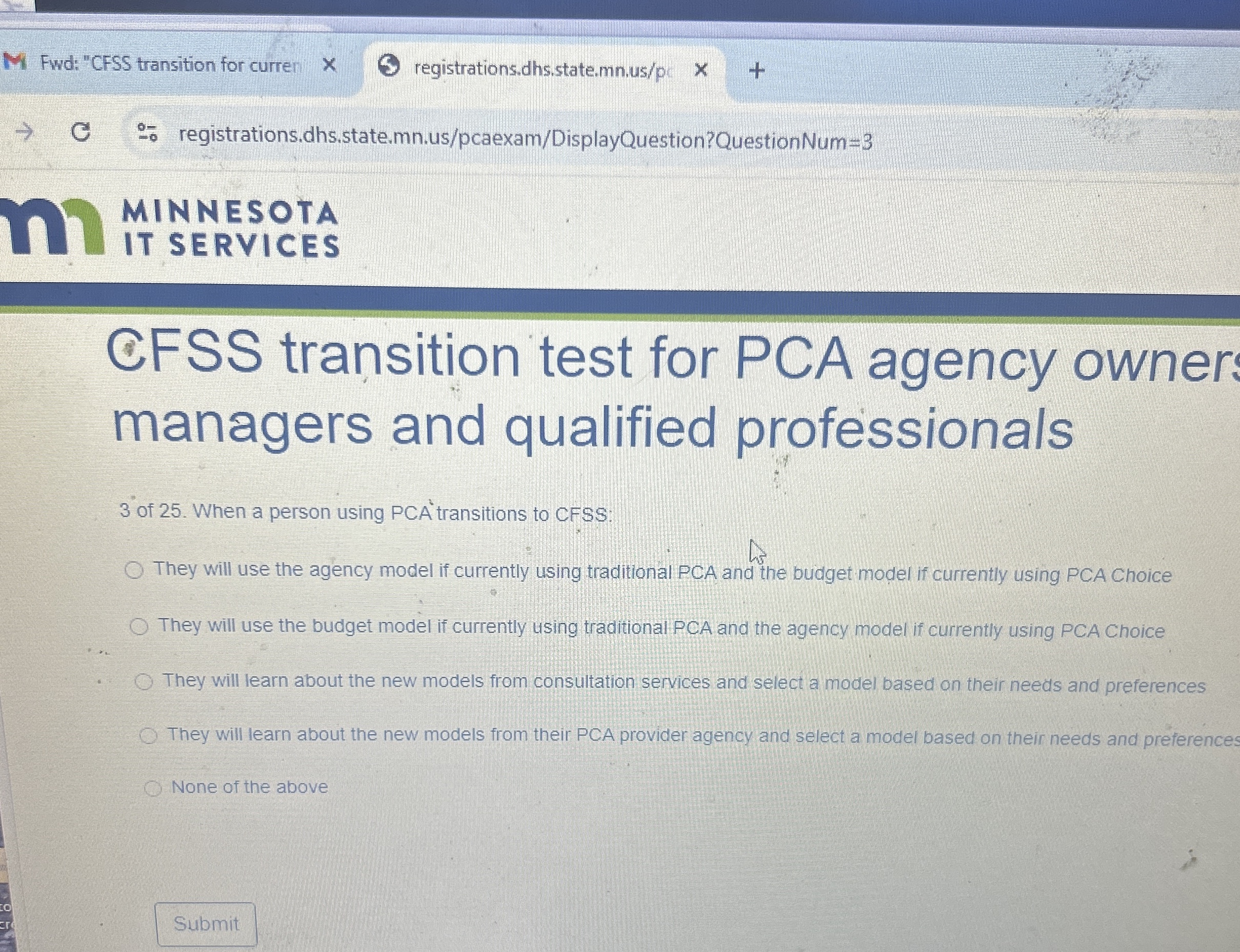 Fwd: " CFSS transition for curren