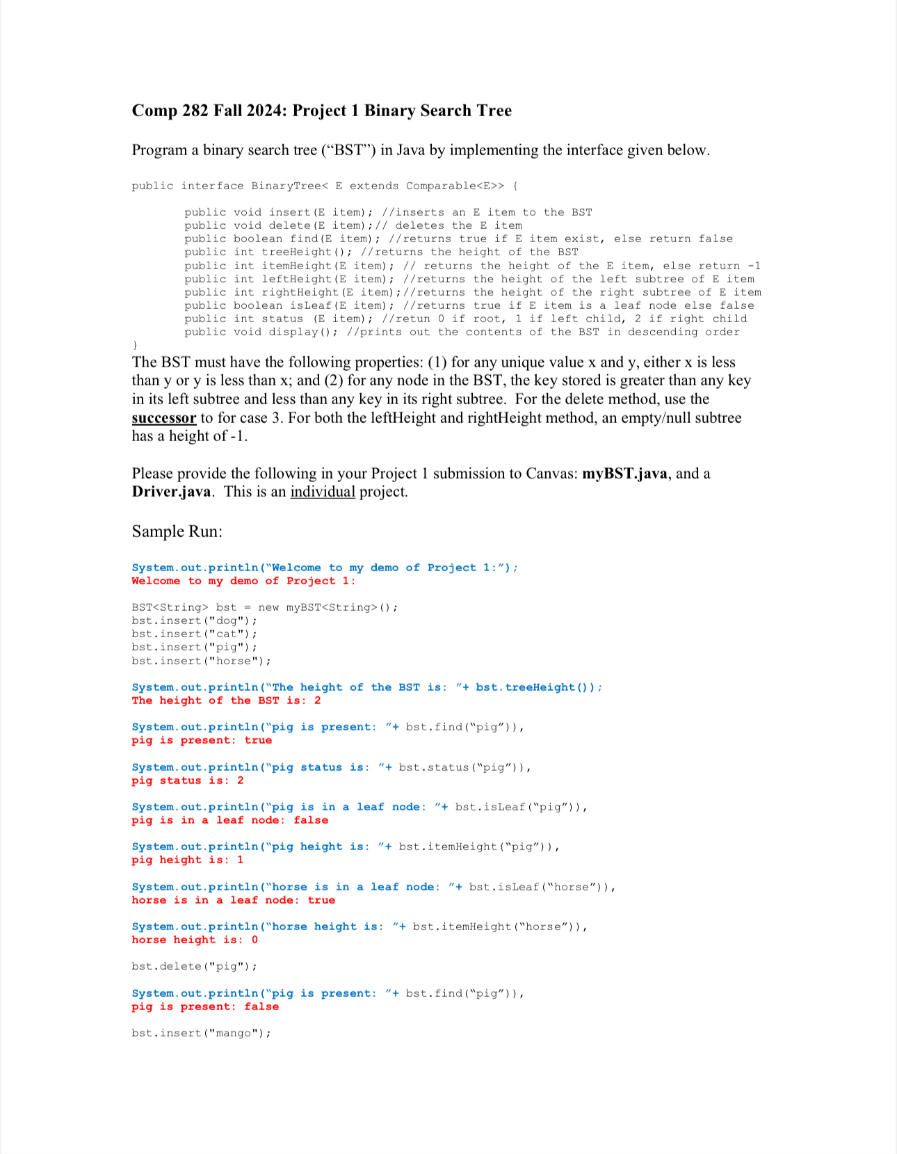 How to solve - with working code for this project