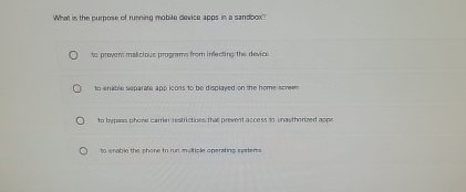 What is the purpese of rurning mobile device apps