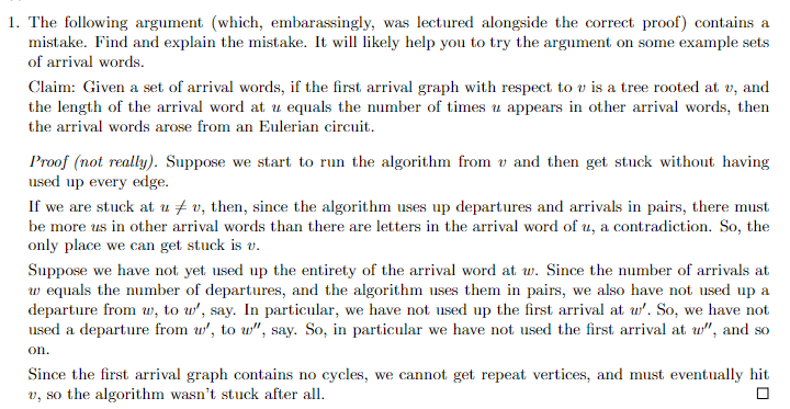 The following argument ( which , embarassingly,