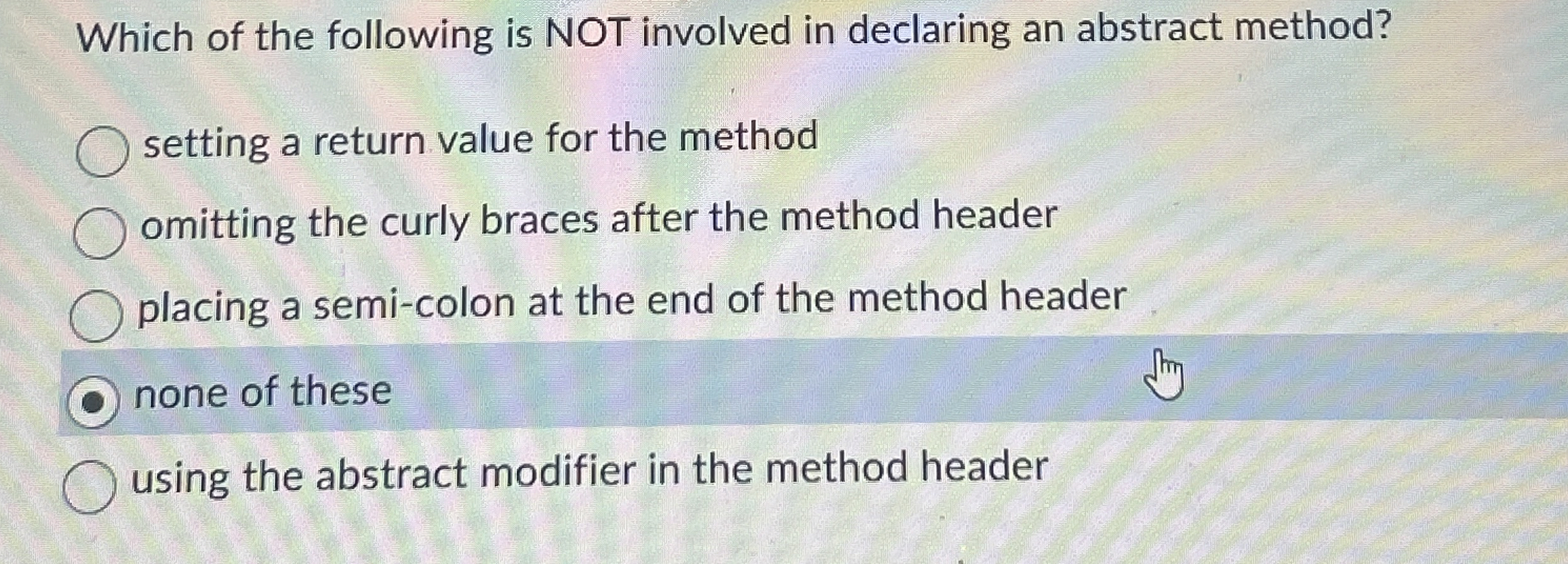 Which of the following is NOT involved in