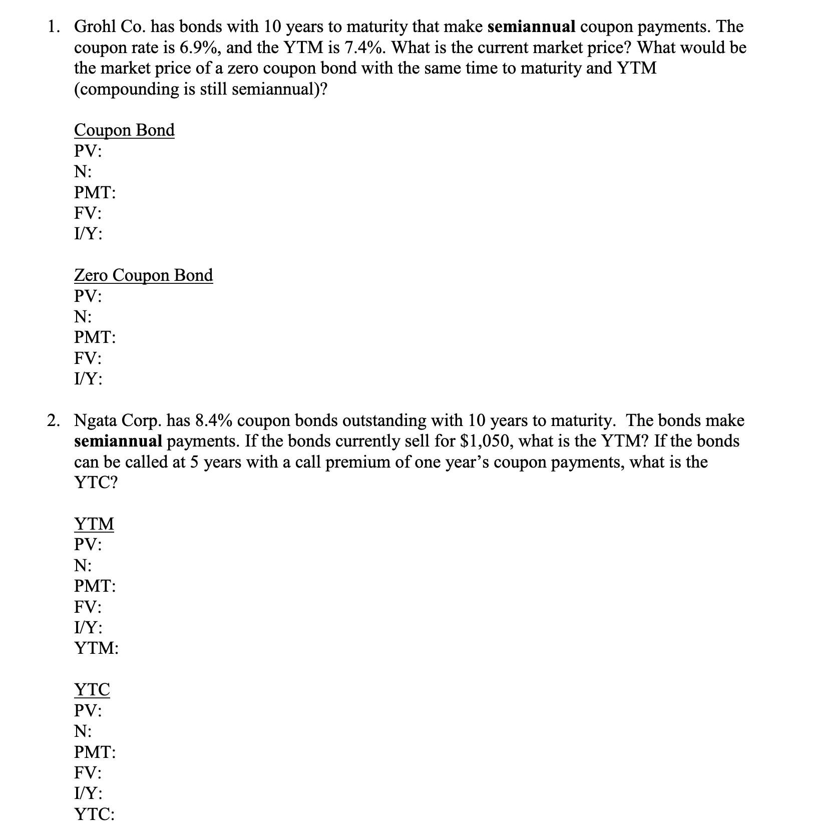 practice questions - please type in the answers -