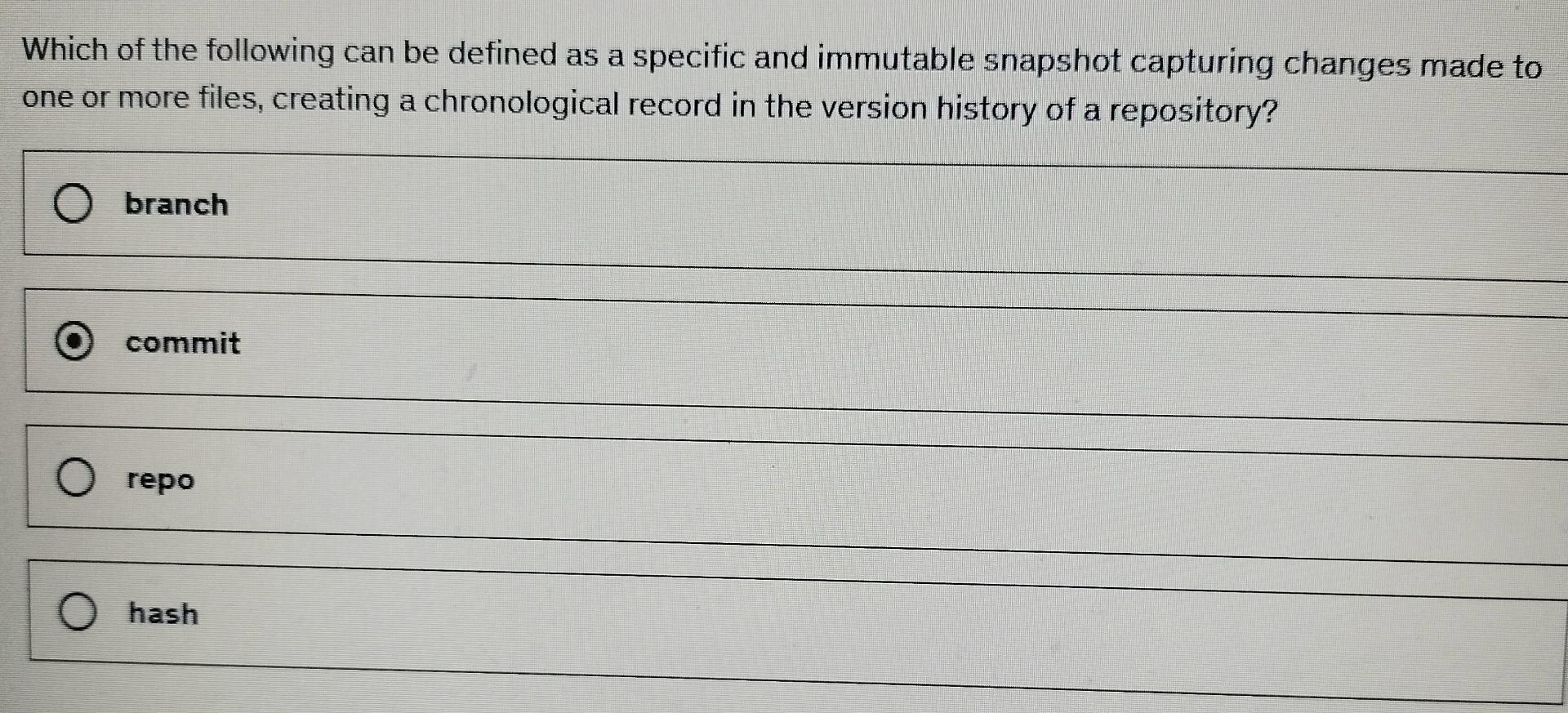 Which of the following can be defined as a