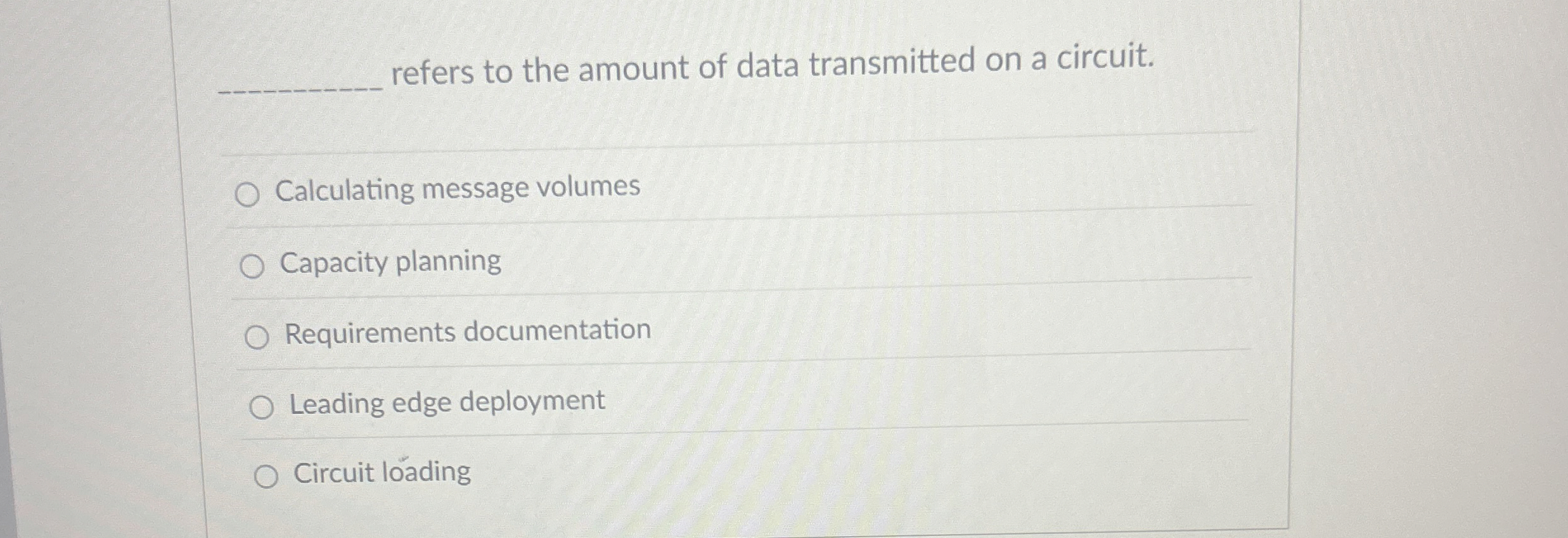 refers to the amount of data transmitted on a