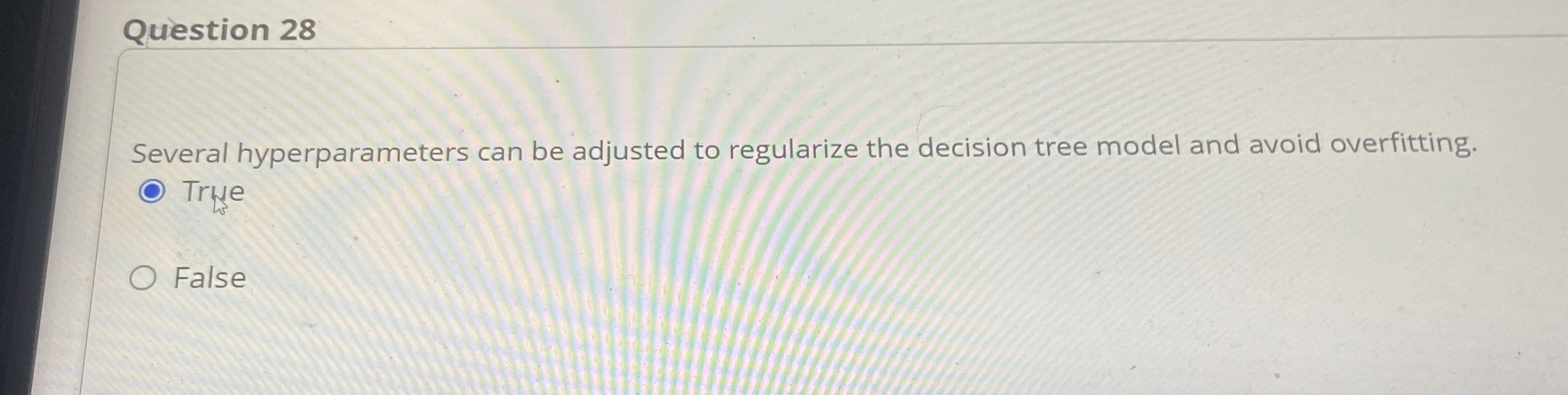 Question 2 8 Several hyperparameters can be