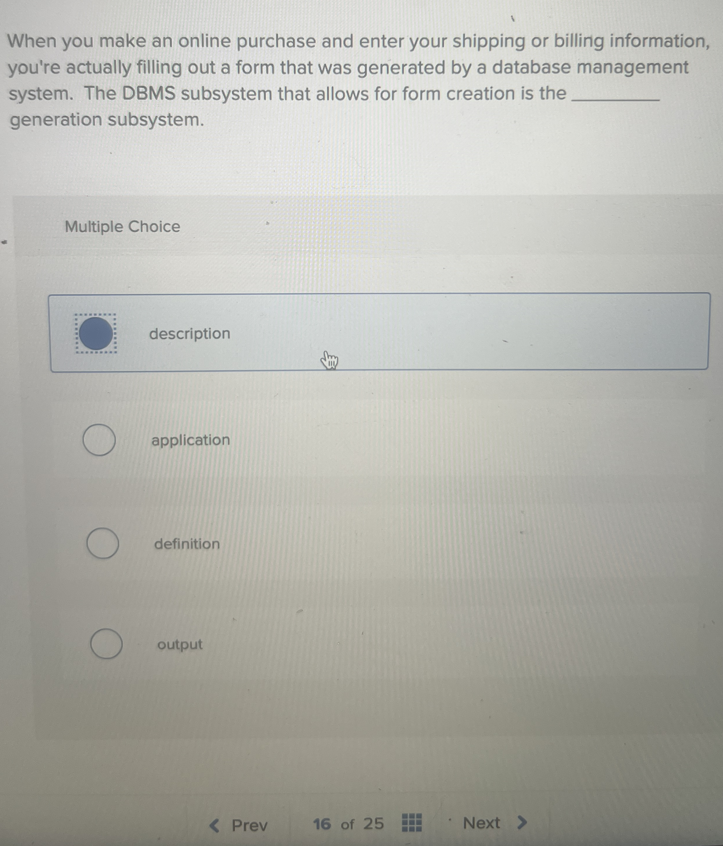 When you make an online purchase and enter your