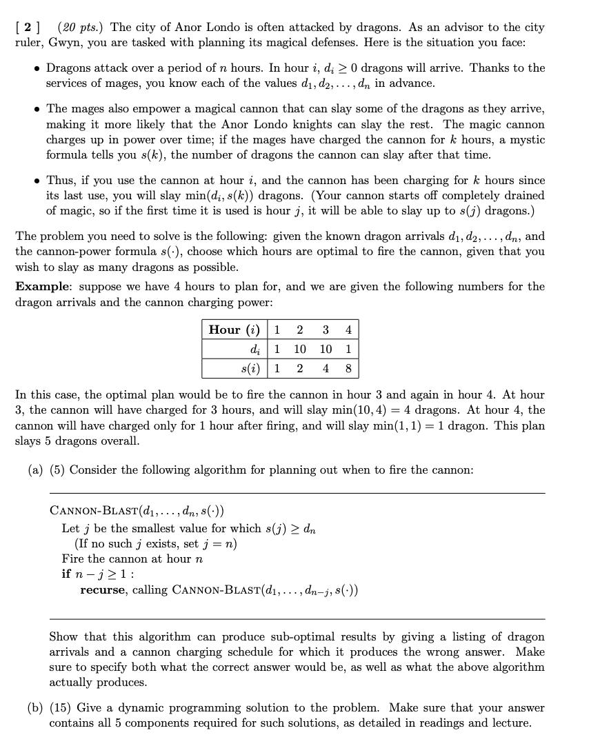 Dynamic Programming Problem