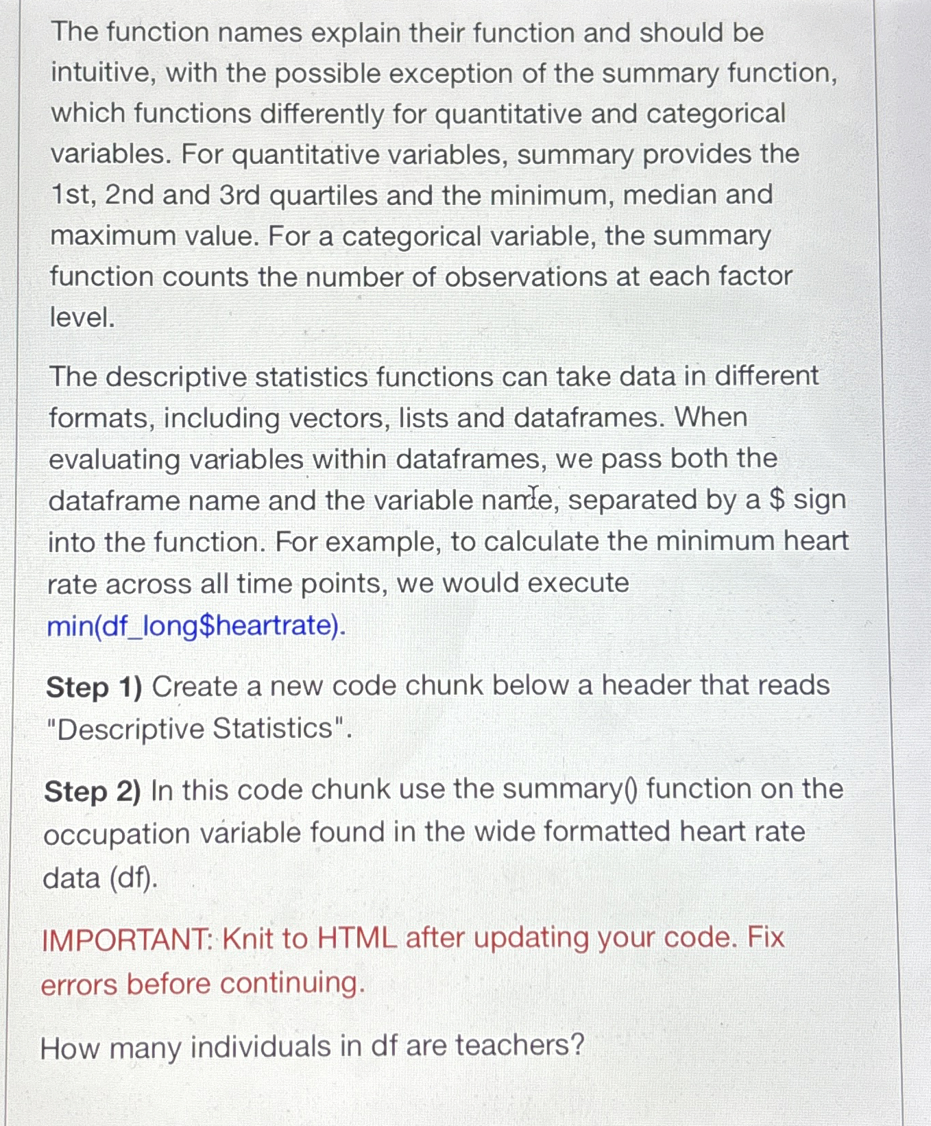 The function names explain their function and