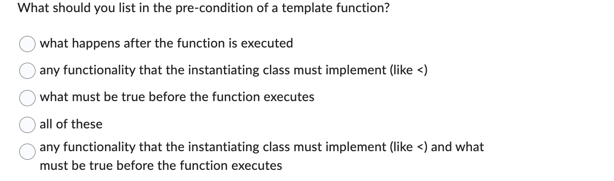 What should you list in the pre - condition of a