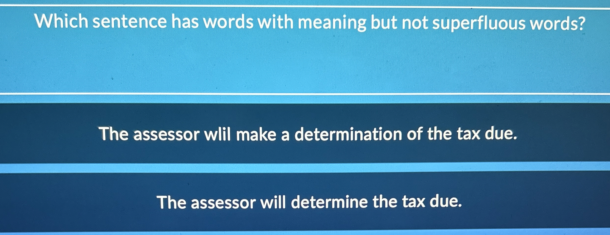 Which sentence has words with meaning but not